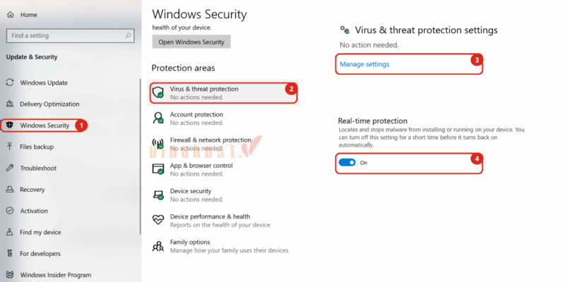 Vô hiệu hóa Windows Defender Antivirus