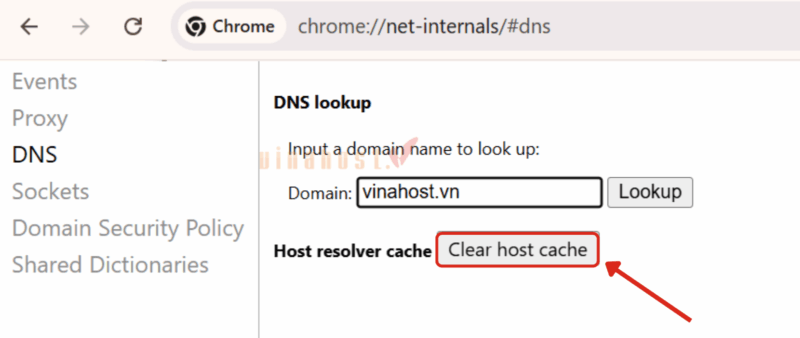 Làm mới (Flush) và xóa cache DNS