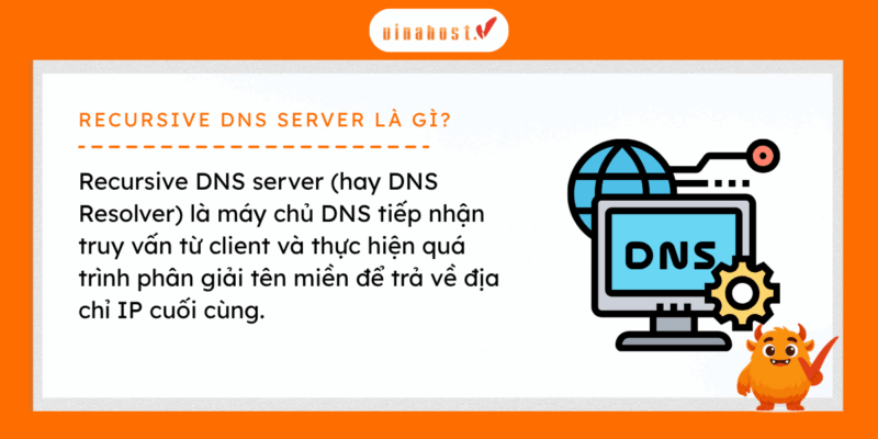 recursive dns la gi 2 - #1 Hosting Giá Rẻ, VPS Giá Rẻ, Máy Chủ Vật Lý, Email, Cloud Server Recursive DNS server (hay DNS Resolver) là gì