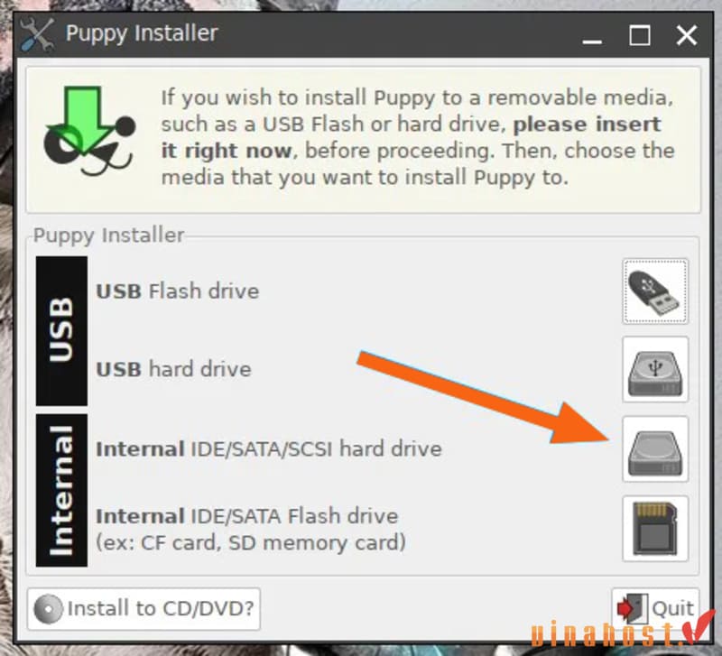 hướng dẫn cài đặt Puppy Linux
