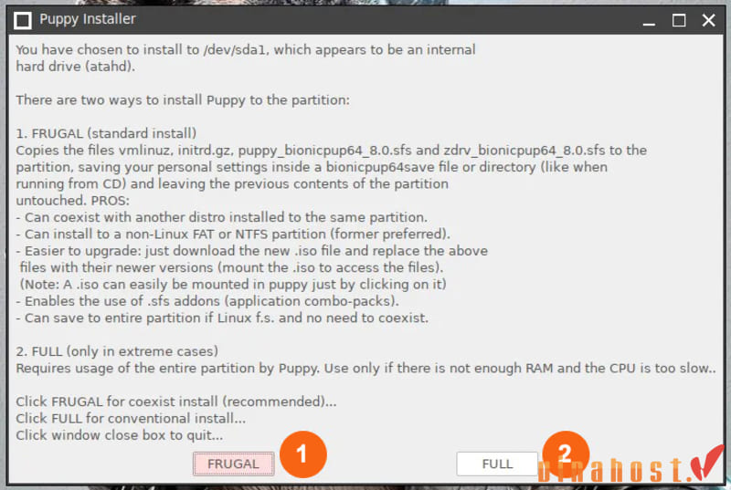hướng dẫn cài đặt Puppy Linux
