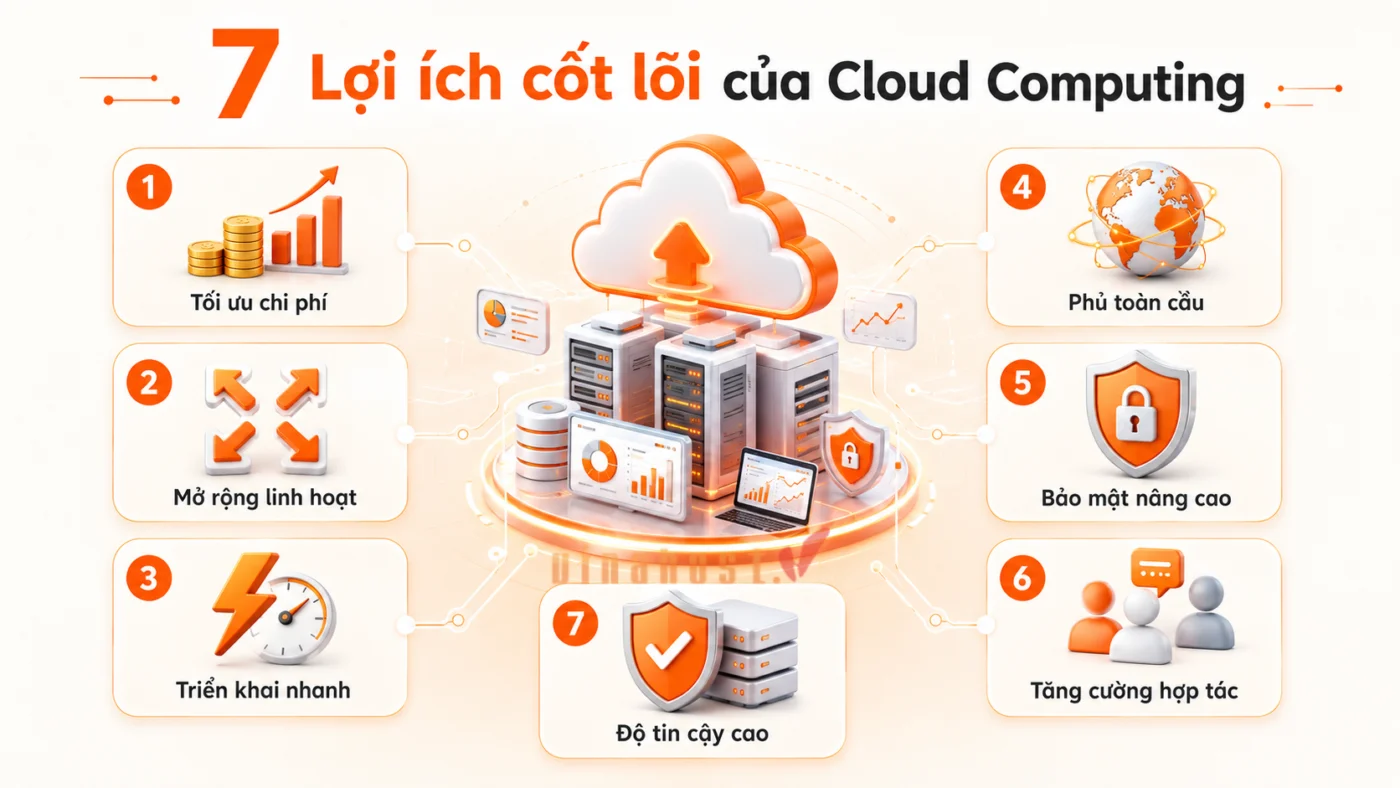 Lợi ích của Điện toán đám mây cloud computing
