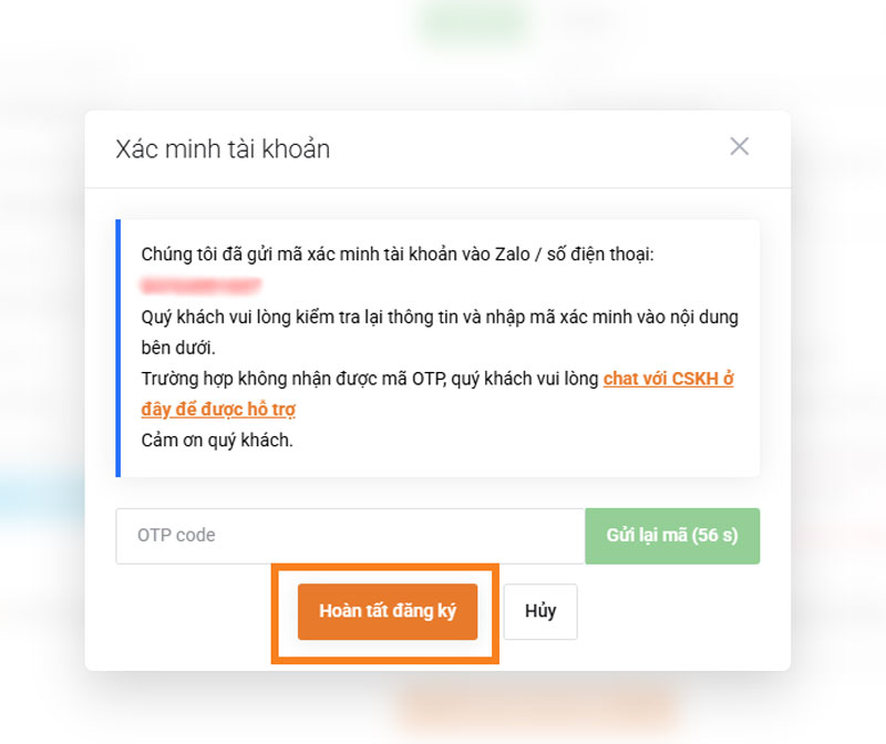 Hướng dẫn đăng ký tài khoản VinaHost