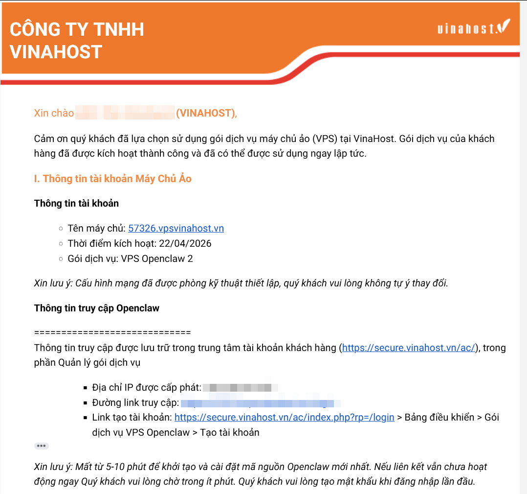 hướng dẫn thuê vps openclaw