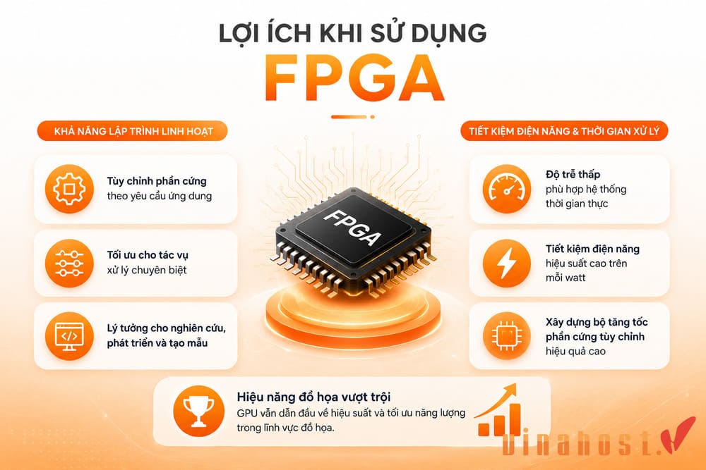 FPGA va GPU 3 - #1 Hosting Giá Rẻ, VPS Giá Rẻ, Máy Chủ Vật Lý, Email, Cloud Server Lợi ích khi sử dụng FPGA