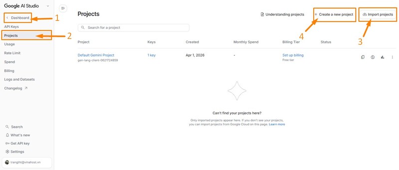 Cách lấy API Google Gemini Key