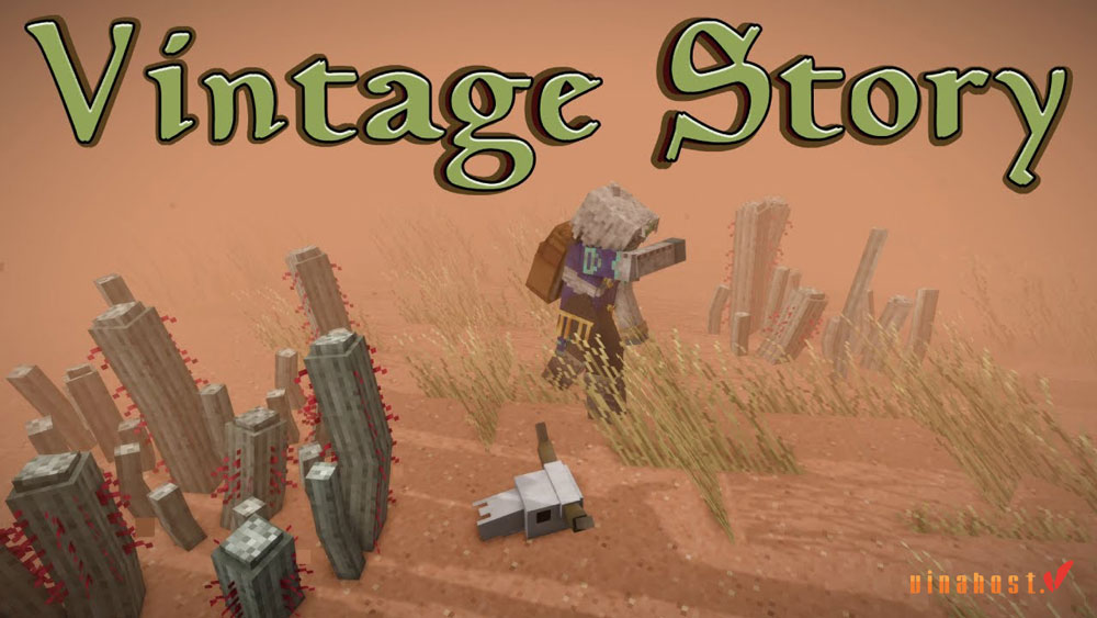 Vintage Story là game sinh tồn sandbox thế giới mở, nơi người chơi khám phá, chế tạo và phát triển công nghệ trong môi trường có độ mô phỏng cao.