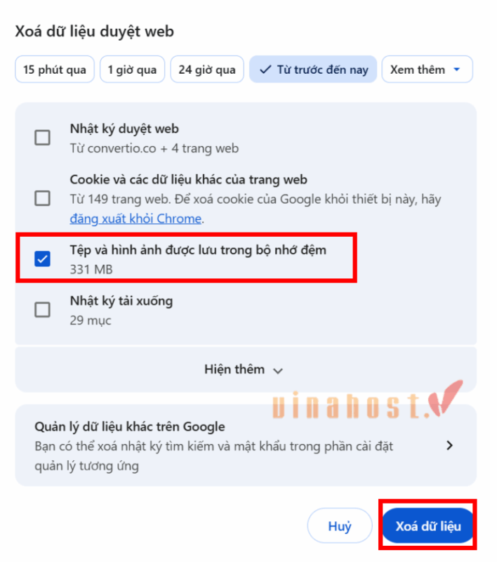 loi dns probe finished bad config la gi 10 - #1 Hosting Giá Rẻ, VPS Giá Rẻ, Máy Chủ Vật Lý, Email, Cloud Server Xóa dữ liệu duyệt web trên Google Chrome