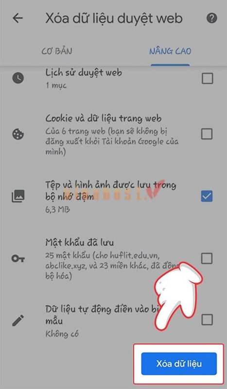 loi dns probe finished bad config la gi 2 - #1 Hosting Giá Rẻ, VPS Giá Rẻ, Máy Chủ Vật Lý, Email, Cloud Server Xóa dữ liệu duyệt web trên Google Chrome trên điện thoại