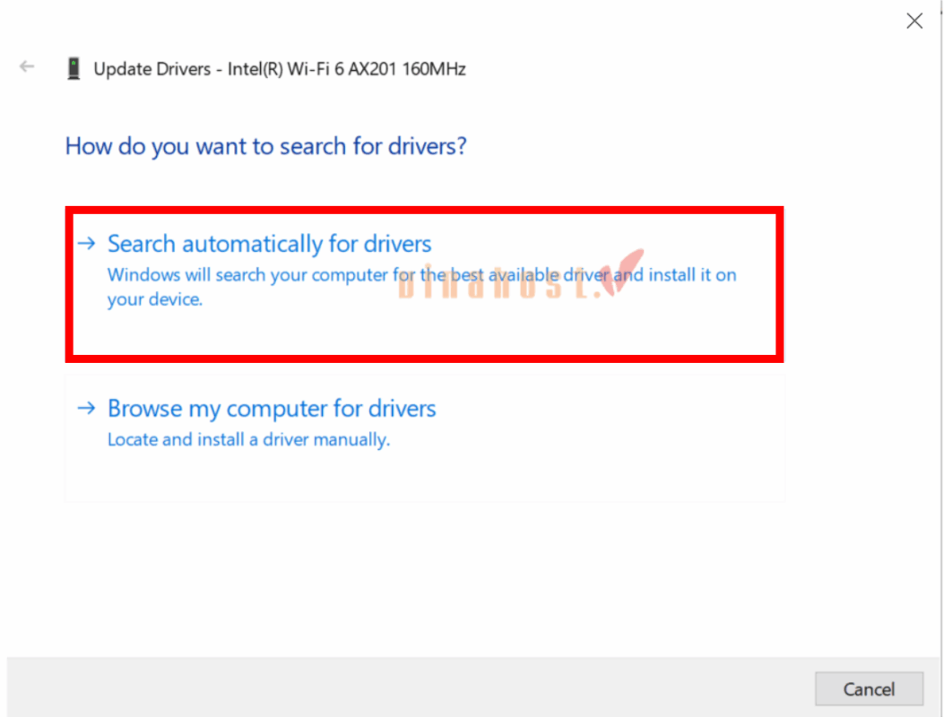 loi dns probe finished bad config la gi 21 - #1 Hosting Giá Rẻ, VPS Giá Rẻ, Máy Chủ Vật Lý, Email, Cloud Server Chọn Search automatically for drivers