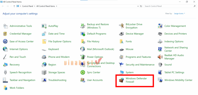 loi dns probe finished bad config la gi 7 - #1 Hosting Giá Rẻ, VPS Giá Rẻ, Máy Chủ Vật Lý, Email, Cloud Server Mở Windows Defender Firewall
