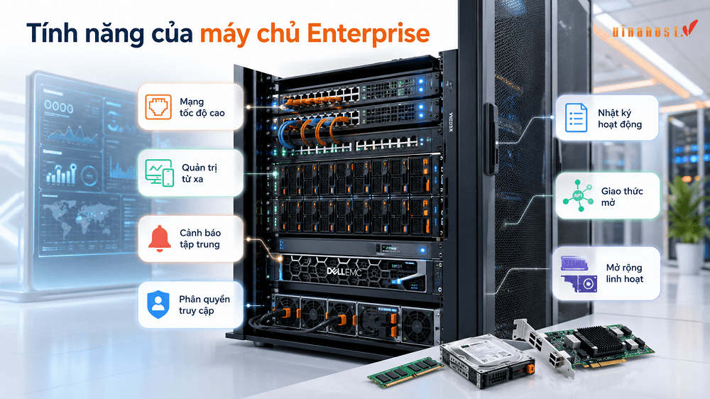 server enterprise 7 1 - #1 Hosting Giá Rẻ, VPS Giá Rẻ, Máy Chủ Vật Lý, Email, Cloud Server Tính năng của máy chủ Enterprise