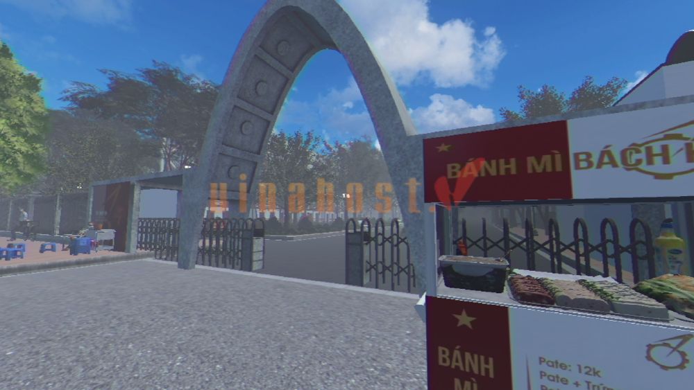 bối cảnh game Bánh Mì Bách Khoa