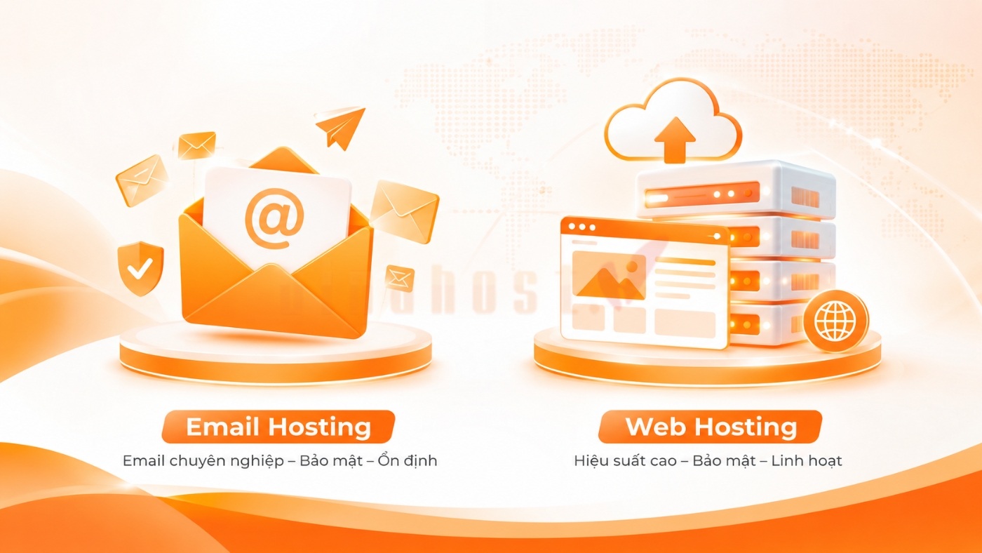 email web hosting 1 - #1 Hosting Giá Rẻ, VPS Giá Rẻ, Máy Chủ Vật Lý, Email, Cloud Server Phân biệt Email Hosting và Web Hosting