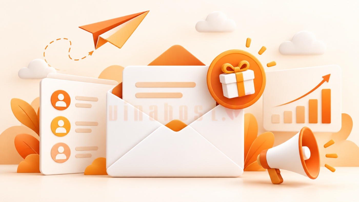 email marketing mien phi 1 - #1 Hosting Giá Rẻ, VPS Giá Rẻ, Máy Chủ Vật Lý, Email, Cloud Server Email Marketing miễn phí là hình thức tiếp thị qua email bằng các công cụ hoặc nền tảng không thu phí, giúp doanh nghiệp gửi email đến khách hàng mà không cần trả chi phí dịch vụ.