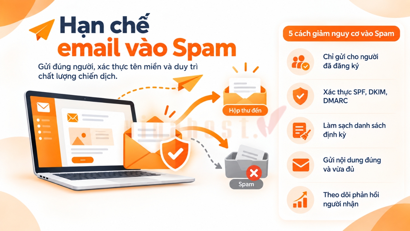 email marketing mien phi 7 - #1 Hosting Giá Rẻ, VPS Giá Rẻ, Máy Chủ Vật Lý, Email, Cloud Server Lưu ý sử dụng Email marketing miễn phí hạn chế vào Spam