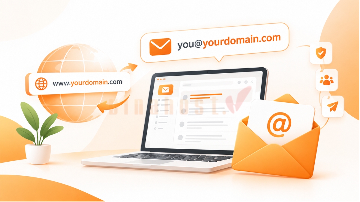 Email theo tên miền riêng là dịch vụ cho phép doanh nghiệp sử dụng địa chỉ email mang tên miền của mình, thay vì email miễn phí thông thường.