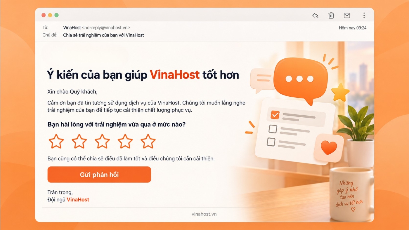 mau email marketing 11 - #1 Hosting Giá Rẻ, VPS Giá Rẻ, Máy Chủ Vật Lý, Email, Cloud Server Mẫu Email khảo sát/thu thập phản hồi