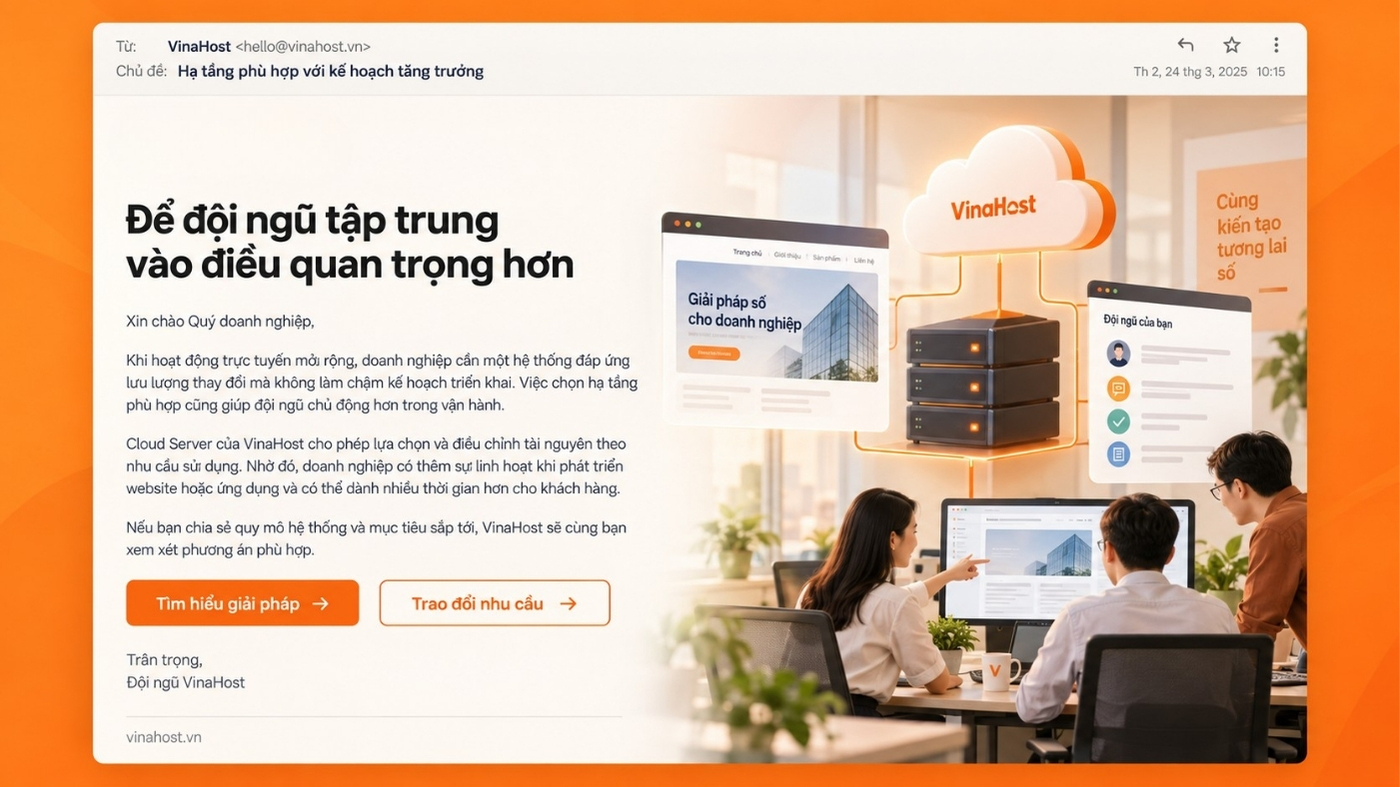 mau email marketing 22 - #1 Hosting Giá Rẻ, VPS Giá Rẻ, Máy Chủ Vật Lý, Email, Cloud Server Email Marketing B2B