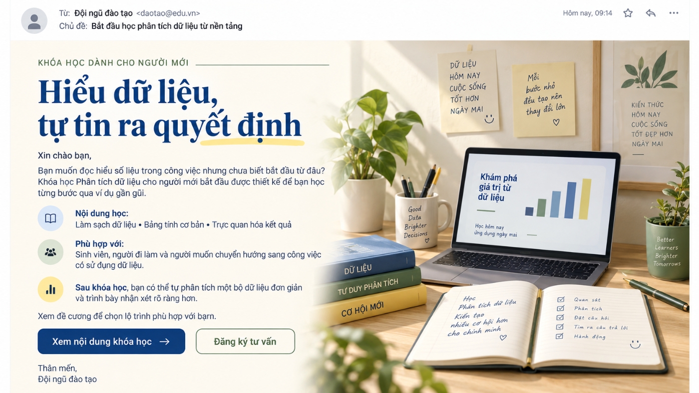 mau email marketing 23 - #1 Hosting Giá Rẻ, VPS Giá Rẻ, Máy Chủ Vật Lý, Email, Cloud Server Email Marketing ngành giáo dục