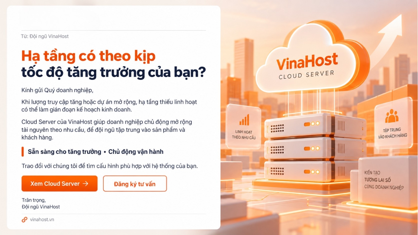 mau email marketing 3 - #1 Hosting Giá Rẻ, VPS Giá Rẻ, Máy Chủ Vật Lý, Email, Cloud Server Mẫu Email giới thiệu dịch vụ