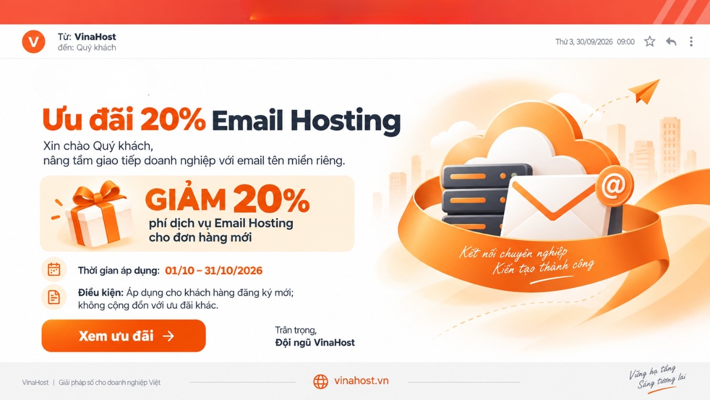 mau email marketing 5 - #1 Hosting Giá Rẻ, VPS Giá Rẻ, Máy Chủ Vật Lý, Email, Cloud Server Mẫu Email khuyến mãi