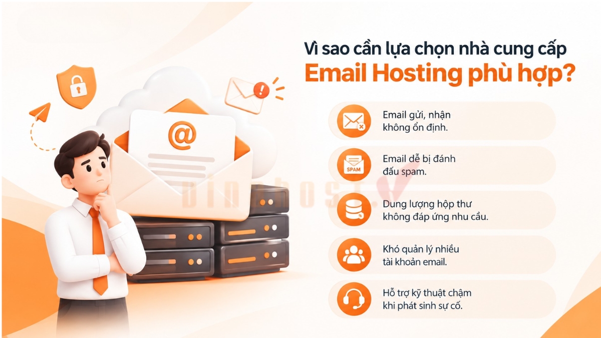 nha cung cap email hosting 1 - #1 Hosting Giá Rẻ, VPS Giá Rẻ, Máy Chủ Vật Lý, Email, Cloud Server Lựa chọn nhà cung cấp Email Hosting phù hợp giúp doanh nghiệp đảm bảo hệ thống email ổn định, bảo mật, gửi nhận hiệu quả và đáp ứng nhu cầu mở rộng lâu dài.