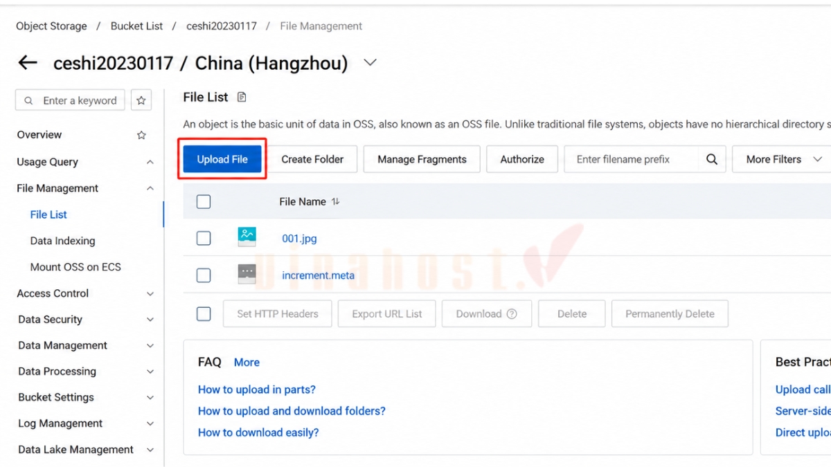 alibaba cloud oss 7 - #1 Hosting Giá Rẻ, VPS Giá Rẻ, Máy Chủ Vật Lý, Email, Cloud Server Upload Object
