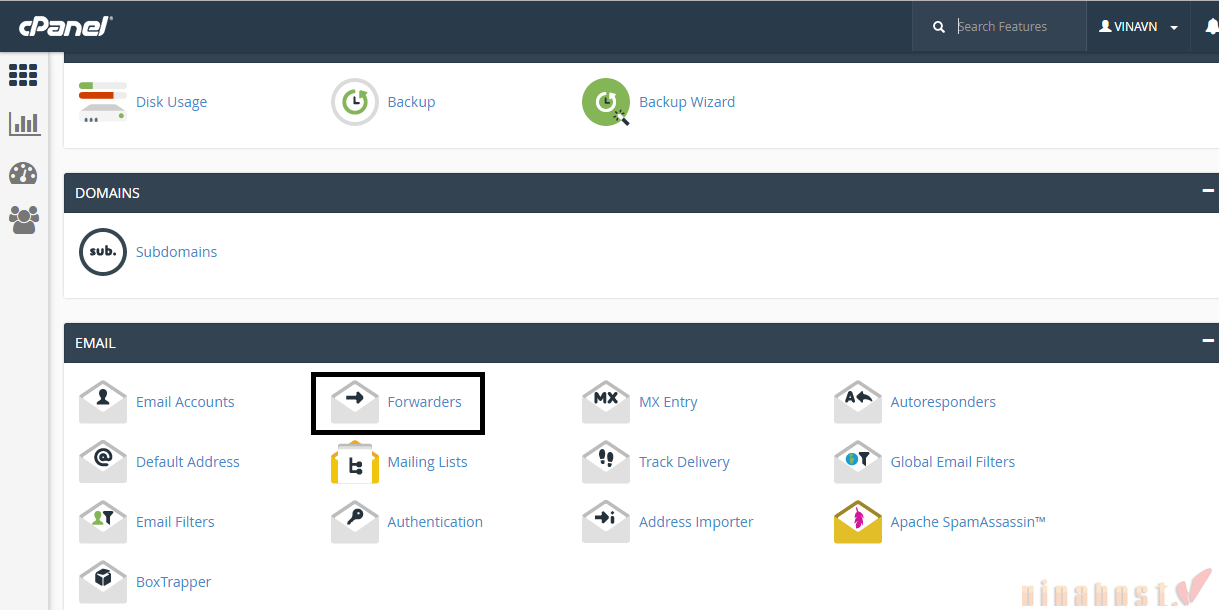 cau hinh email forwarder 2 - #1 Hosting Giá Rẻ, VPS Giá Rẻ, Máy Chủ Vật Lý, Email, Cloud Server Hướng dẫn cấu hình Email Forwarder trên Email Hosting