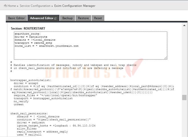 Hướng dẫn cấu hình Email Relay trên Exim/cPanel