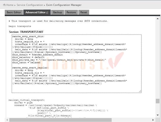 Hướng dẫn cấu hình Email Relay trên Exim/cPanel