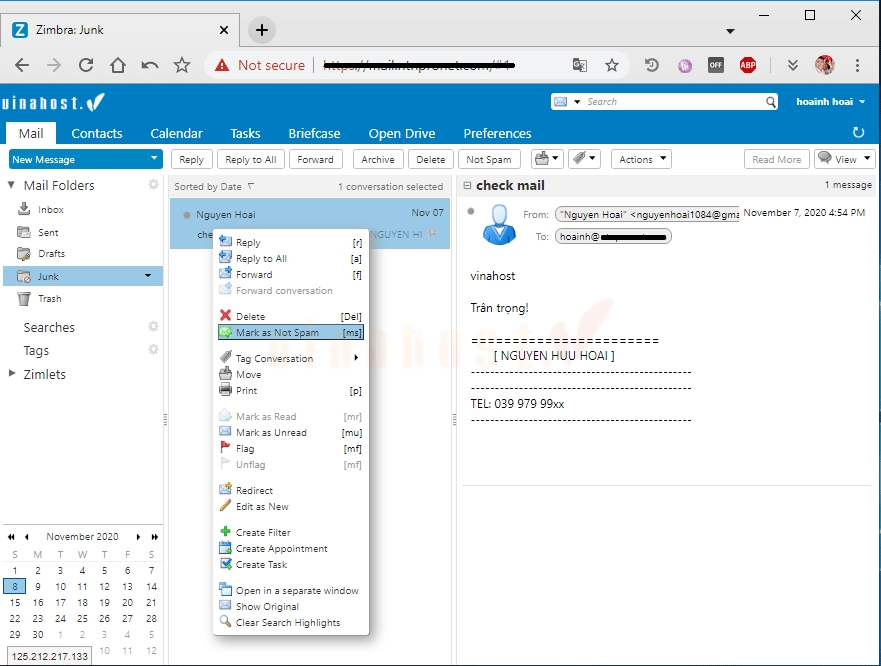danh dau spam mail tren email server 2 - #1 Hosting Giá Rẻ, VPS Giá Rẻ, Máy Chủ Vật Lý, Email, Cloud Server Cách đánh dấu Spam Mail trên Email Server