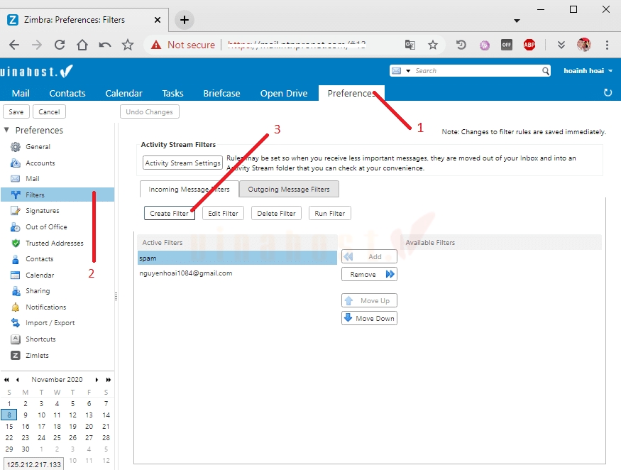 danh dau spam mail tren email server 3 - #1 Hosting Giá Rẻ, VPS Giá Rẻ, Máy Chủ Vật Lý, Email, Cloud Server Cách chặn email Spam bằng Filter