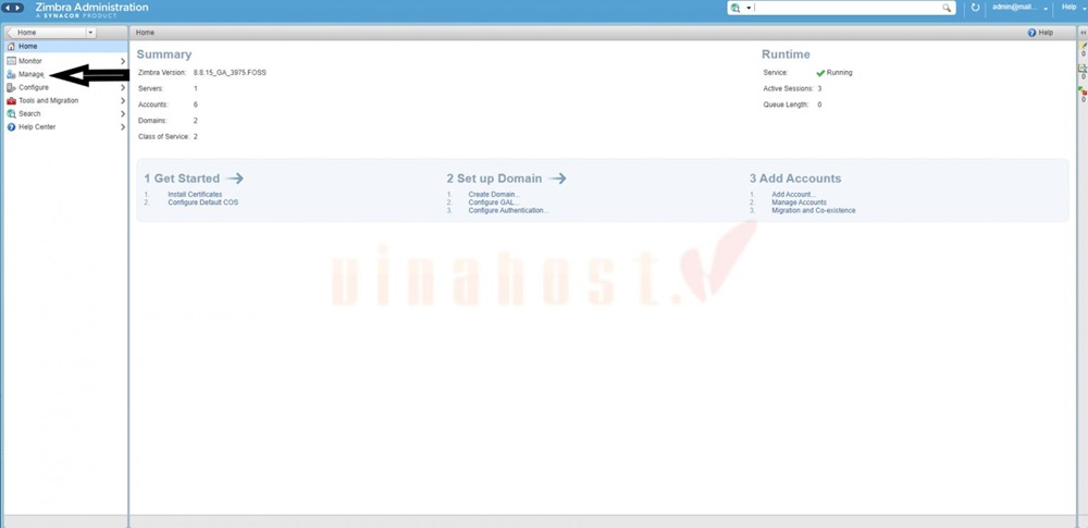 huong dan su dung zimbra 5 - #1 Hosting Giá Rẻ, VPS Giá Rẻ, Máy Chủ Vật Lý, Email, Cloud Server Truy cập Manage và chọn tài khoản cần kiểm tra