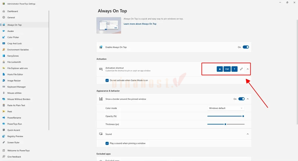 microsoft powertoys la gi 7 - #1 Hosting Giá Rẻ, VPS Giá Rẻ, Máy Chủ Vật Lý, Email, Cloud Server Tính năng Always On Top của Microsoft PowerToys