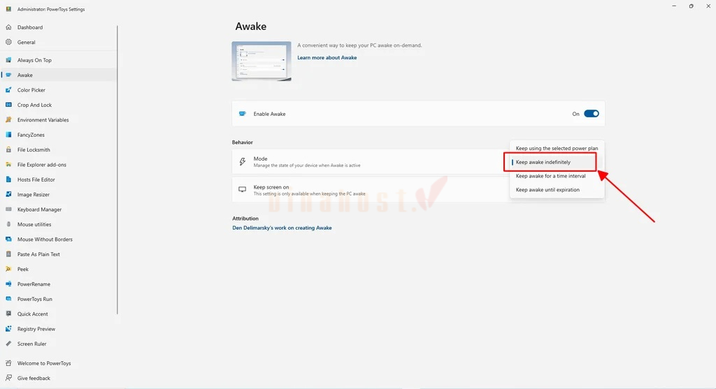 microsoft powertoys la gi 9 - #1 Hosting Giá Rẻ, VPS Giá Rẻ, Máy Chủ Vật Lý, Email, Cloud Server Tính năng Awake của Microsoft PowerToys