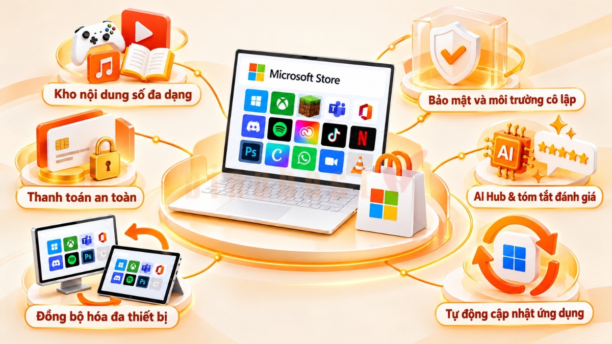 Các tính năng nổi bật của Microsoft Store trên Windows