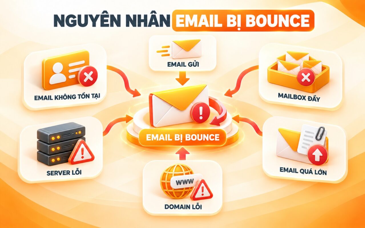 nguyen nhan email bi bounce - #1 Hosting Giá Rẻ, VPS Giá Rẻ, Máy Chủ Vật Lý, Email, Cloud Server Các nguyên nhân khiến Email bị Bounce