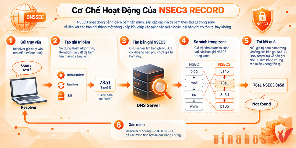 nsec3 record 2 - #1 Hosting Giá Rẻ, VPS Giá Rẻ, Máy Chủ Vật Lý, Email, Cloud Server Cơ chế hoạt động của NSEC3 Record