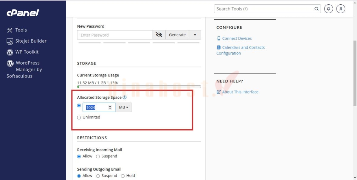 tao tai khoan email tren email hosting 13 - #1 Hosting Giá Rẻ, VPS Giá Rẻ, Máy Chủ Vật Lý, Email, Cloud Server Cách quản lý tài khoản Email Hosting sau khi tạo