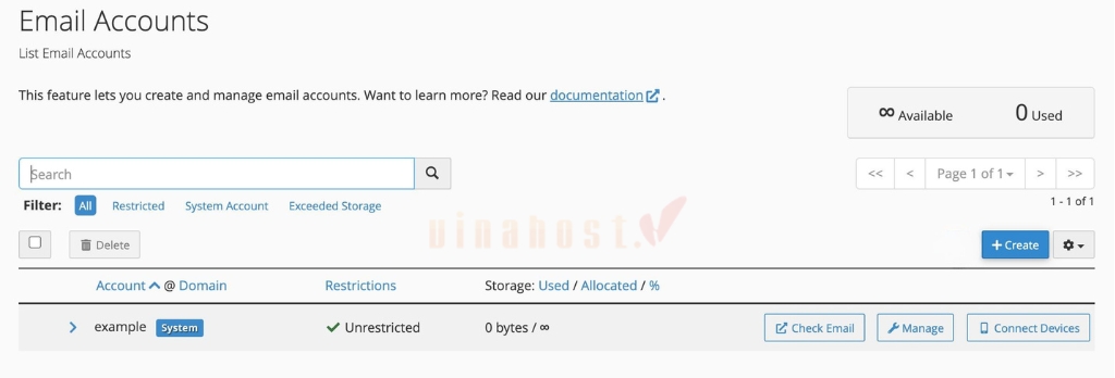 tao tai khoan email tren email hosting 3 - #1 Hosting Giá Rẻ, VPS Giá Rẻ, Máy Chủ Vật Lý, Email, Cloud Server Cách tạo tài khoản Email trên Email Hosting