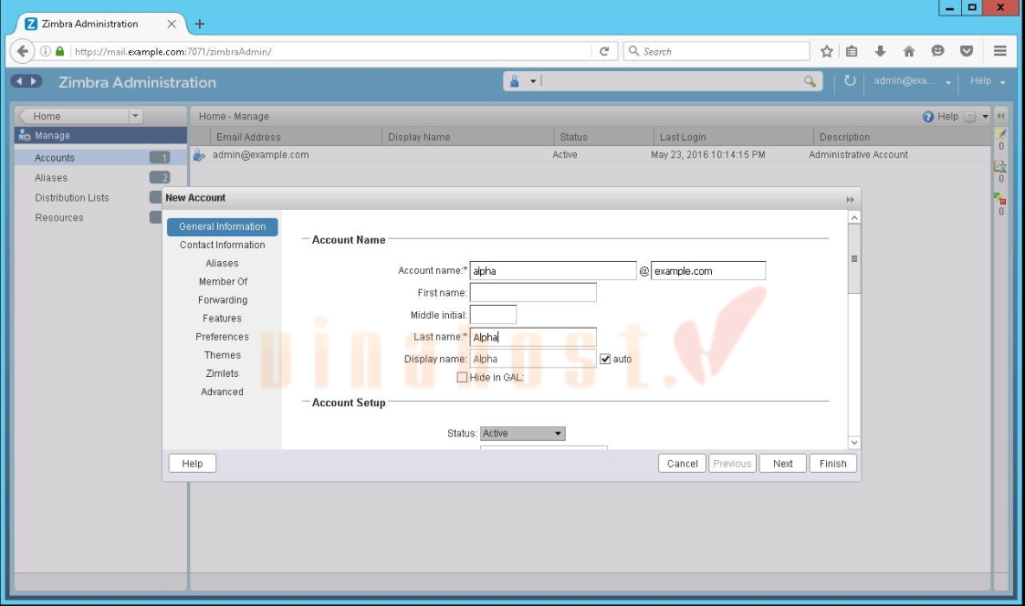 Hướng dẫn tạo tài khoản Mail trên Email Server với Zimbra